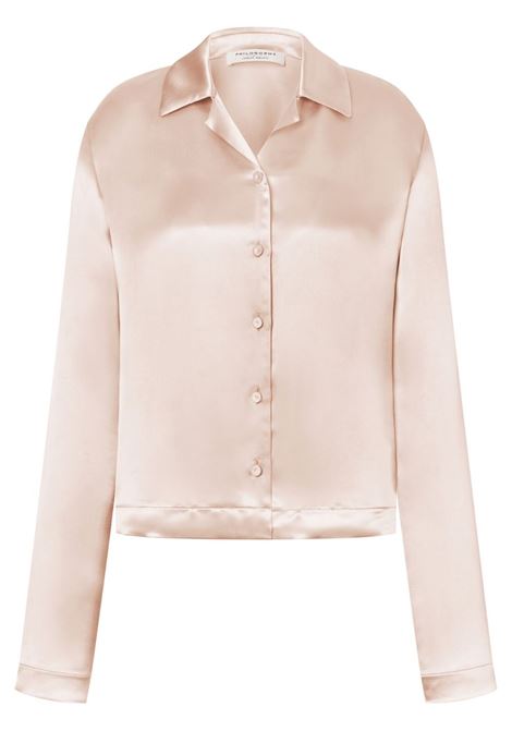 Camicia con finitura satinata in rosa Philosophy Di Lorenzo Serafini - donna